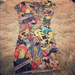 Ed Hardy Multicolor Dress